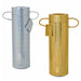 Silver and Gold Foil Wine Tubes Set of 2