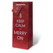 Merry On Wine Bottle Gift Bag