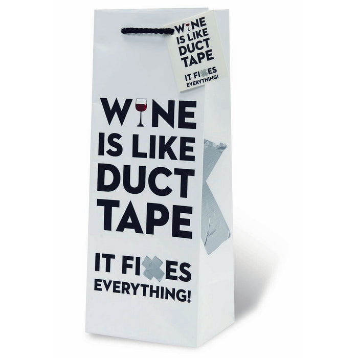 Wine is Like Duct Tape Wine Bottle Gift Bag