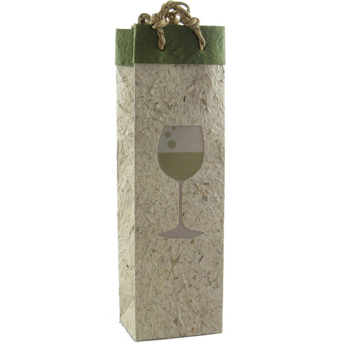 BB1 Chardonnay - Handmade Paper Single Bottle Bags - Must order in 6's