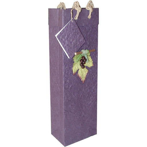 BB1 GL Violet - Handmade Paper Bottle Bags - Must order in 6's