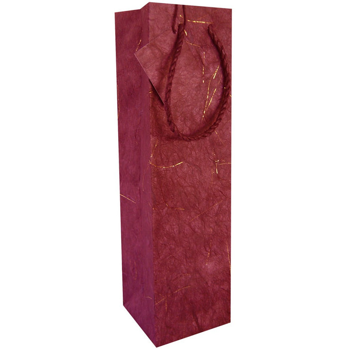 BB1 GT Burgundy - Handmade Paper Bottle Bags - Must order in 6's