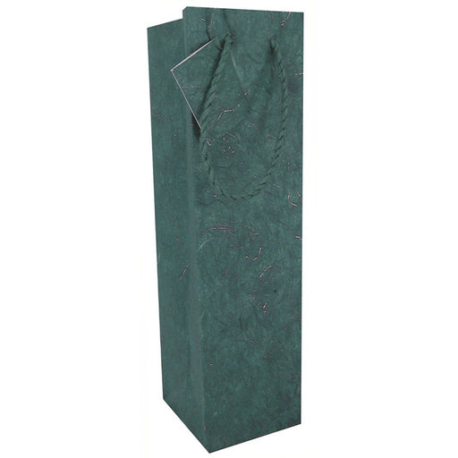 BB1 GT Green - Handmade Paper Bottle Bags - Must order in 6's