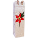 Holiday BB1 Poinsettia Red - Handmade Paper Single Bottle Bags - Must order in 6's