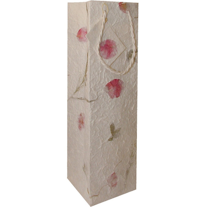 BB1 Pressed Flowers - Handmade Paper Bottle Bags - Must order in 6's