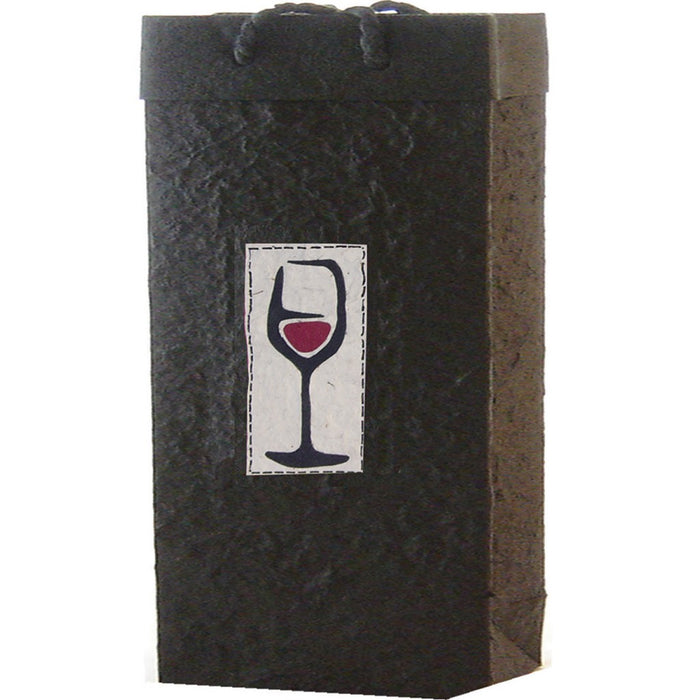 BB2 Red Wine - Handmade Paper Two Bottle Bags - Must order in 6's