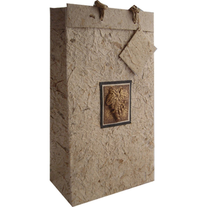 BB2 Tuscany Natural - Handmade Paper Bottle Bags - Must order in 6's