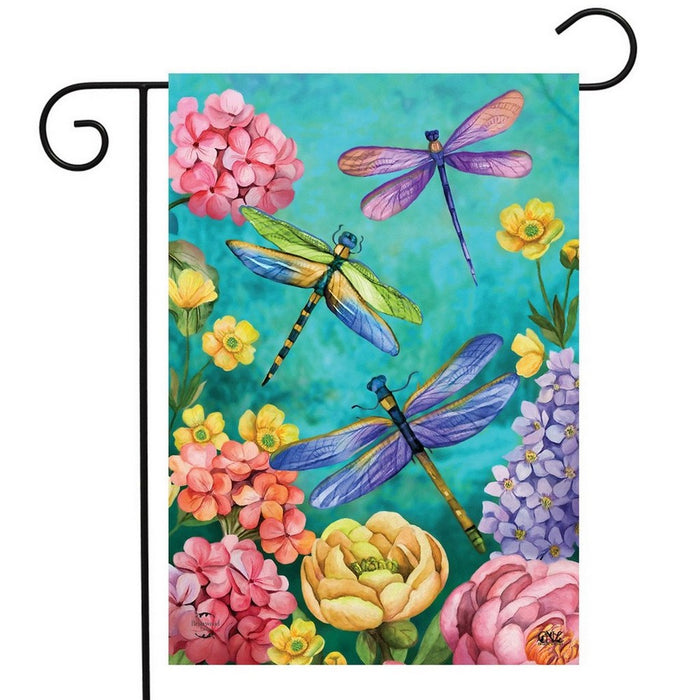 Dragonfly Spring Garden Flag