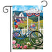 Patriotic Bike Garden Flag