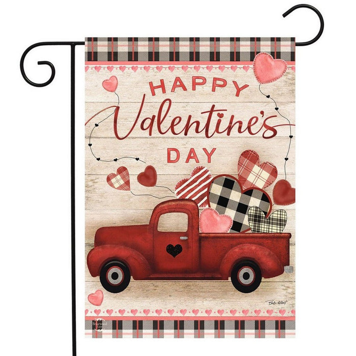 Valentine's Love Pickup Garden Flag