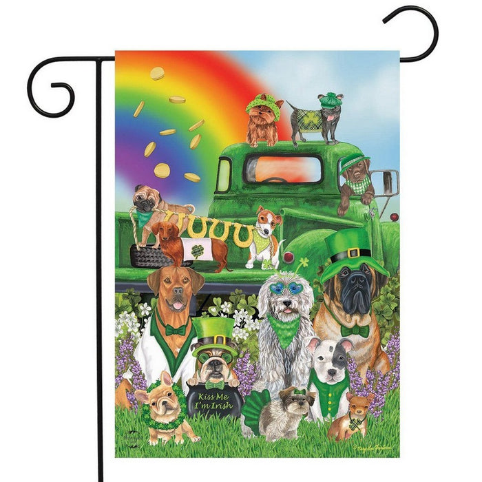 Lucky Pups Garden Flag