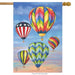 Hot Air Balloon House Flag