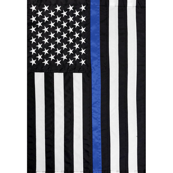 Thin Blue Line Embroidered House Flag