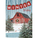 Winter Barn House Flag