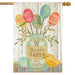 Spring Egg Bouquet House Flag