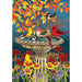 Fall Bird Bath House Flag