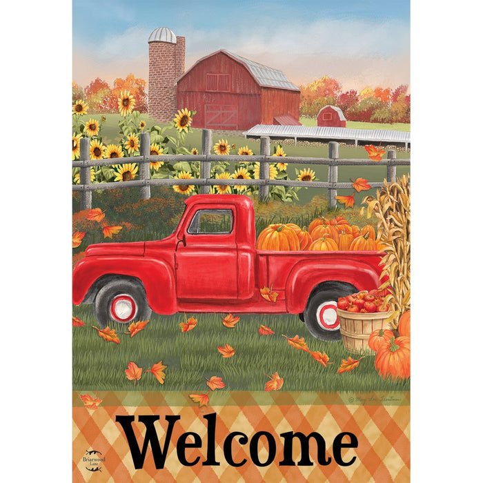 Fall Farm Welcome House Flag