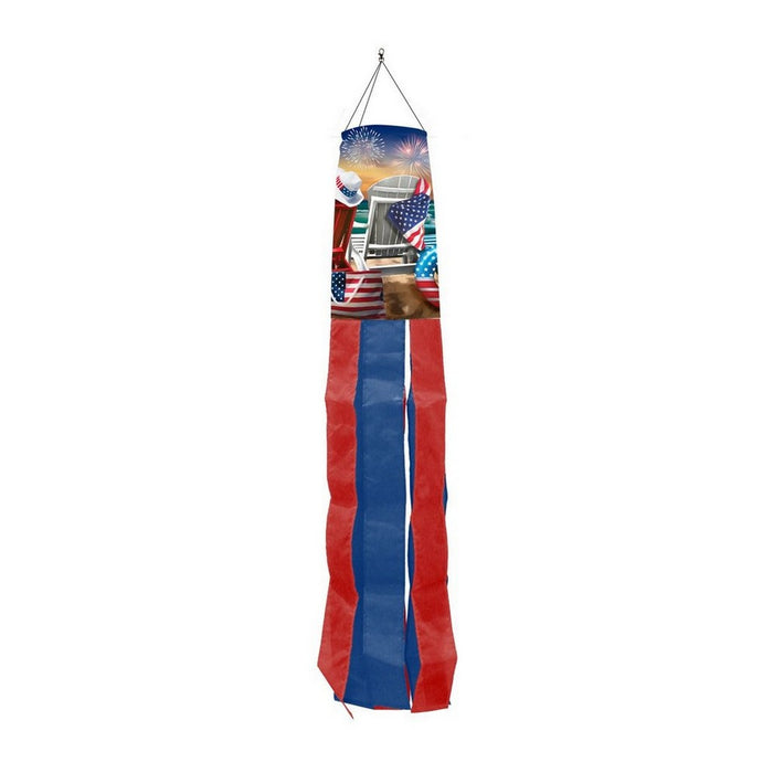 Beachfront Fireworks Windsock