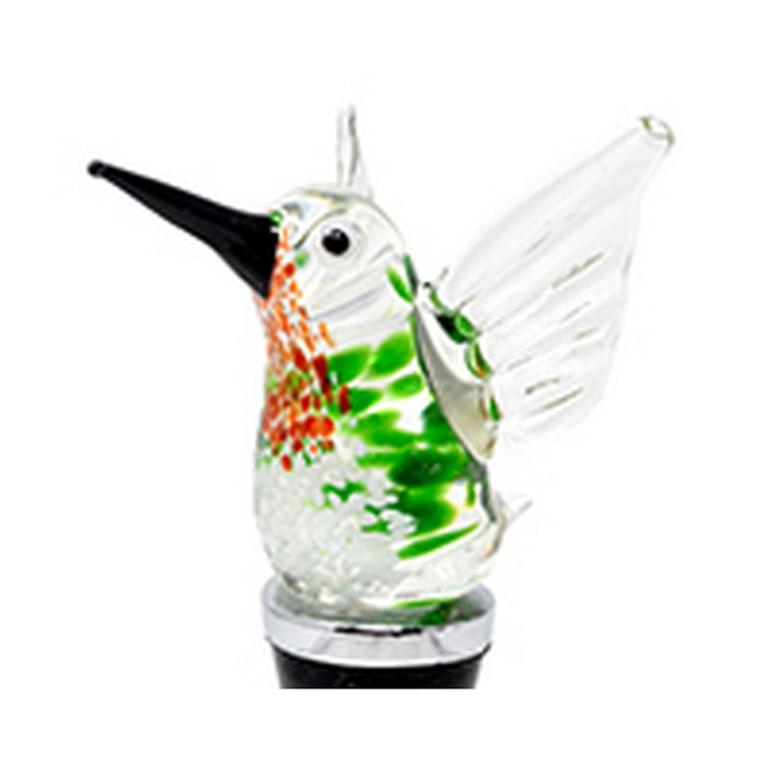 Ruby Throated Hummingbird Bottle Stopper