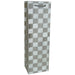 DG1 Silver Checkers - Decorative Glitter Printed Paper Bottle Bags - Must order in 6's