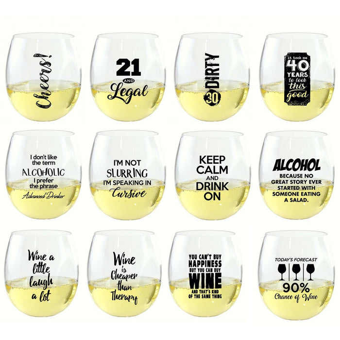 EverDrinkware Wine Tumbler Assortment (48 pieces)