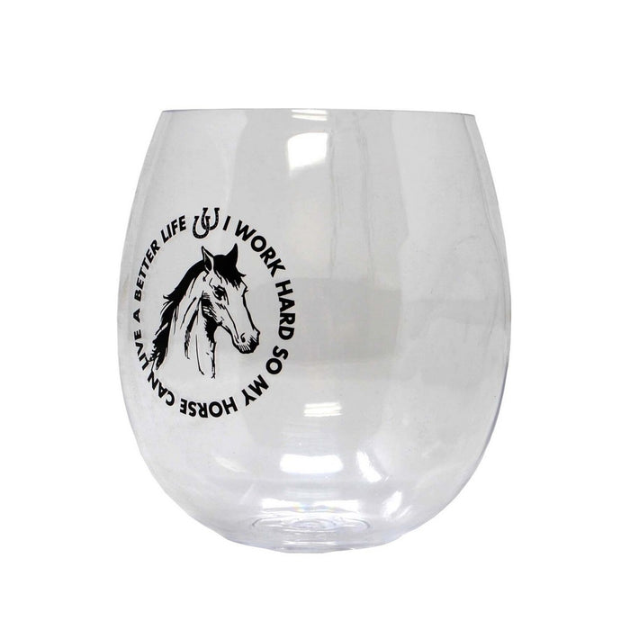 Horses Can EverDrinkware Wine Tumbler