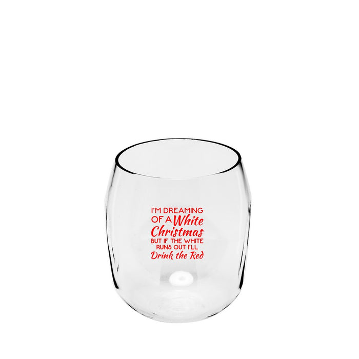 White Christmas EverDrinkware Wine Tumbler