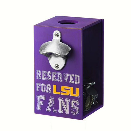 LSU Bottle Opener Cap Caddy