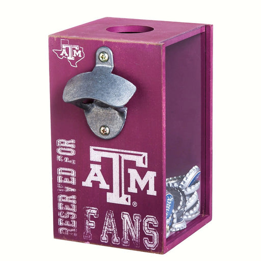 Texas A&M Aggies Bottle Opener Cap Caddy