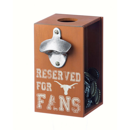 Texas Longhorns Bottle Opener Cap Caddy