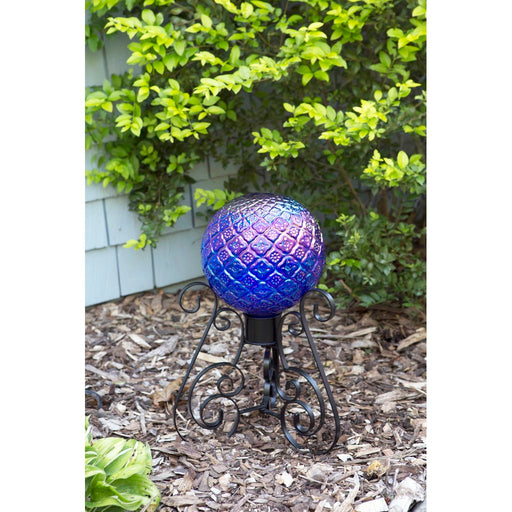 Translucent Blue 10"""" Embossed Gazing Globe