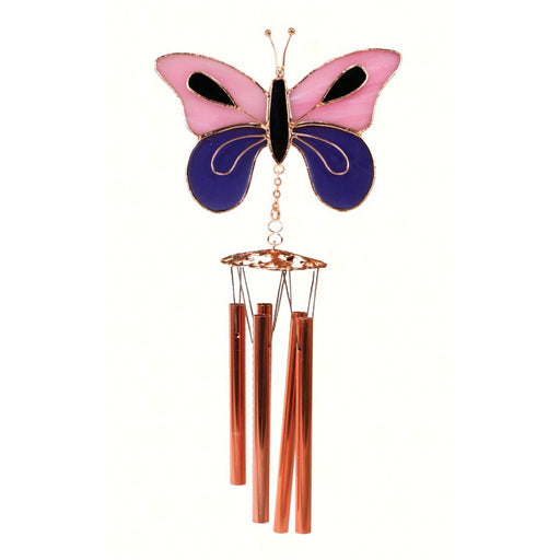 Pink & Purple Butterfly Wind Chime