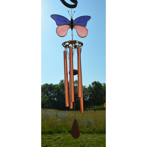 Purple & Pink Butterfly Wind Chime