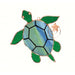 Stained Glass Sea Turtle Suncatcher