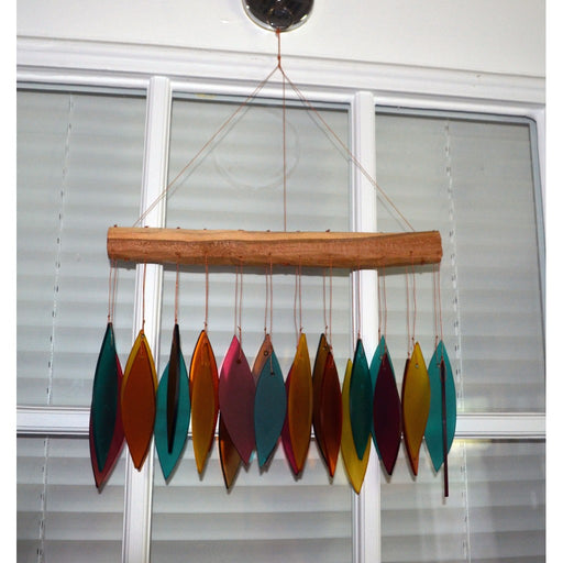 Santa Fe Colors Leaves & Driftwood Glass Chime