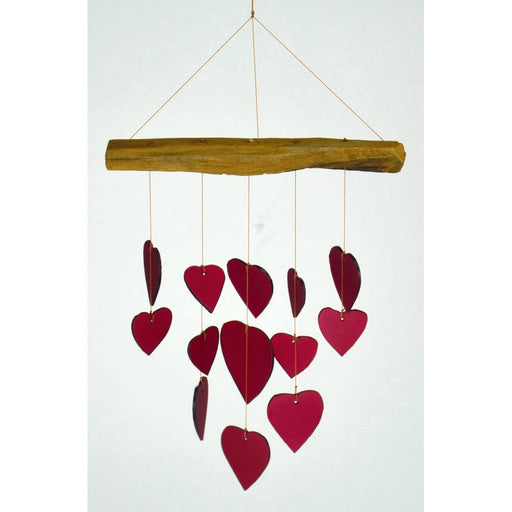 Red Heart Driftwood Chime