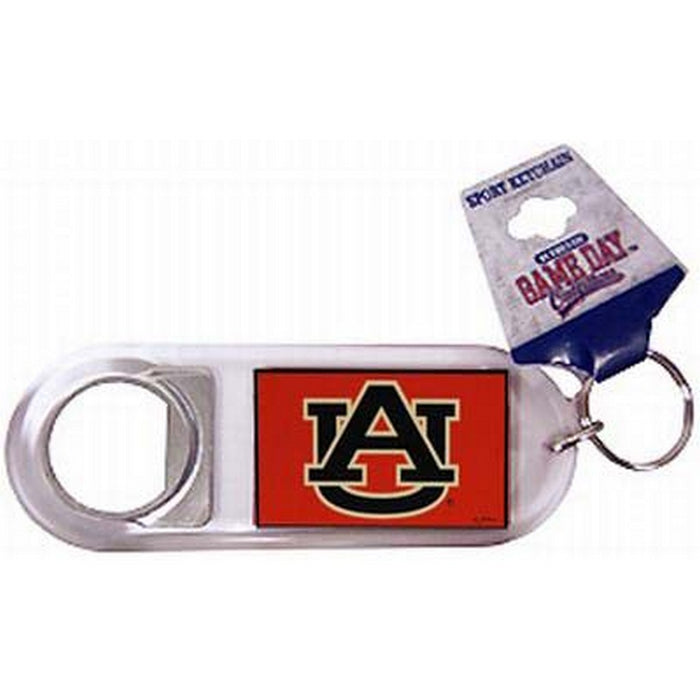 Lucite Logo Bottle Opener Keychain- Auburn Tigers