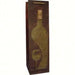 Hand Painted Liquid Gold Wine Bottle Bag - Gold