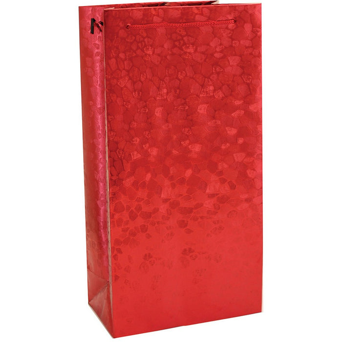 M2 Scarlet - Metallic Paper Bottle Bags - Must order in 6's