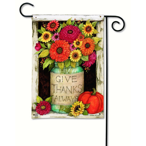 Fall Mason Jars Garden Flag