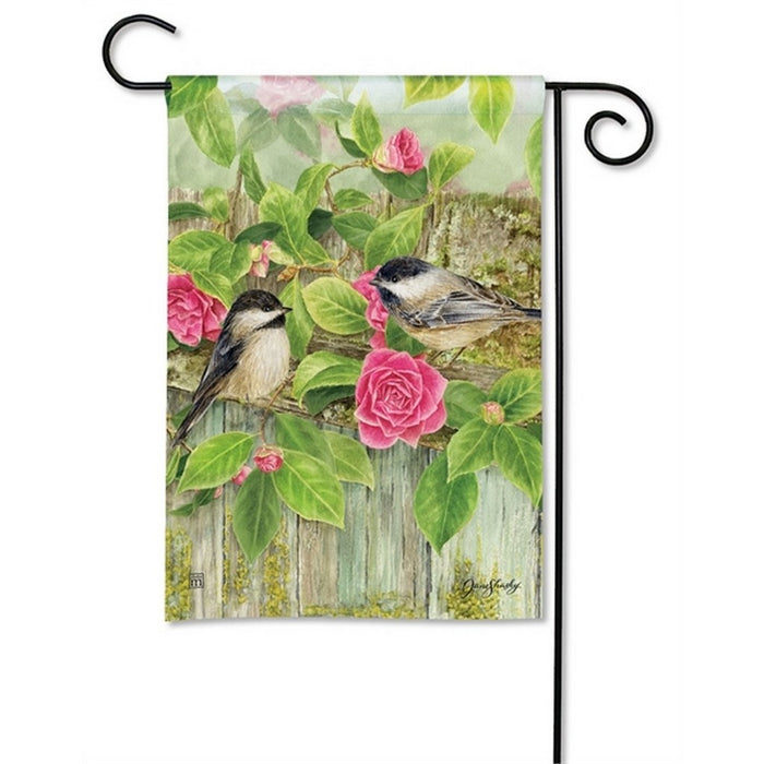 Garden Chickadees Garden Flag