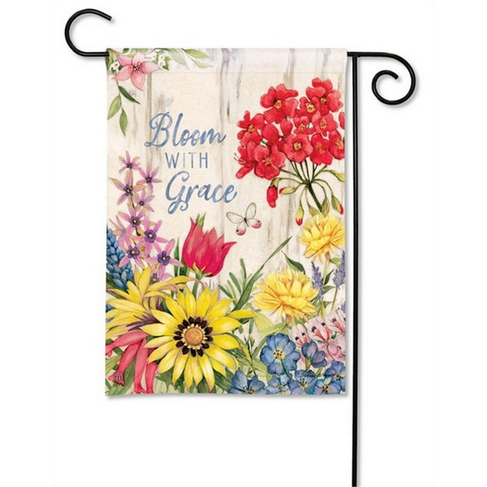 Bloom with Grace Garden Flag