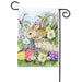 Easter Bunny Basket Garden Flag