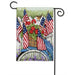 Red, White, and Blue Bike Garden Flag