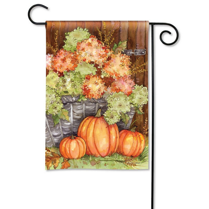 Fall Hydrangeas Garden Flag