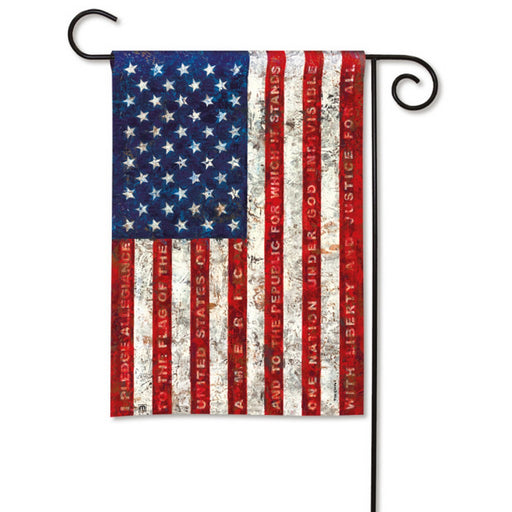 Pledge of Allegiance Garden Flag