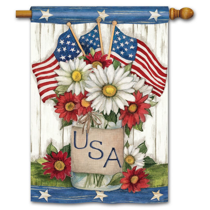 USA Mason Jar Standard Flag