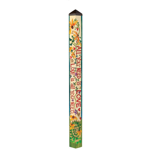 All You Need is Love 6 foot Lyric Pole 5 inch x 5 inch + Freight