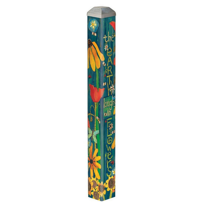 Earth Laughs in Flowers 16" Mini Art Pole