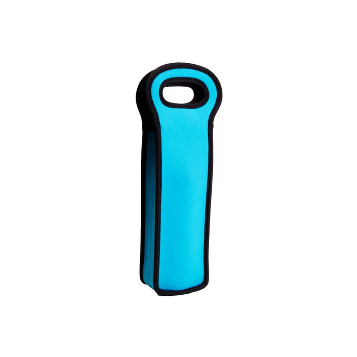 Neoprene Wine Tote Single Bottle - Turquoise